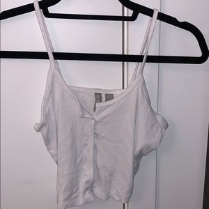 ASOS Ribbed White Tank